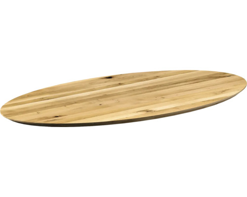 Ovale Tischplatte aus Holz