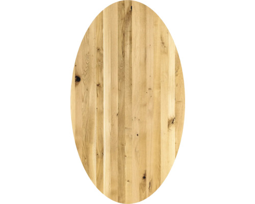 Ovale Tischplatte aus Holz