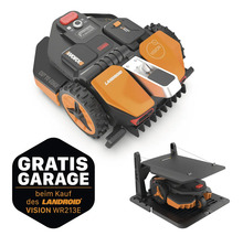 Worx Landroid Vision Mähroboter mit kostenloser Garage beim Kauf