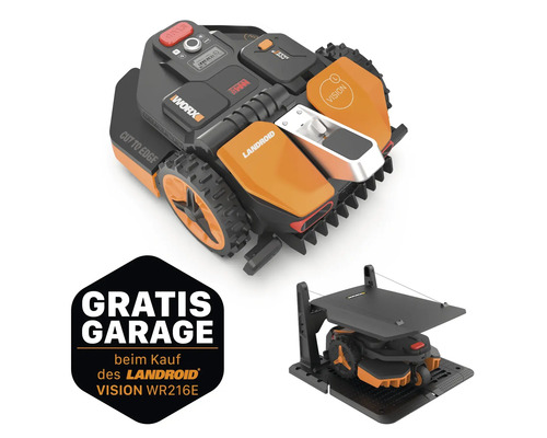 Mähroboter WORX Landroid Vision L1600, drahtlos inkl. Gratis-Garage gleich mitgeliefert Mähroboter WORX Landroid Vision L1600, drahtlos inkl. Gratis-Garage gleich mitgeliefert