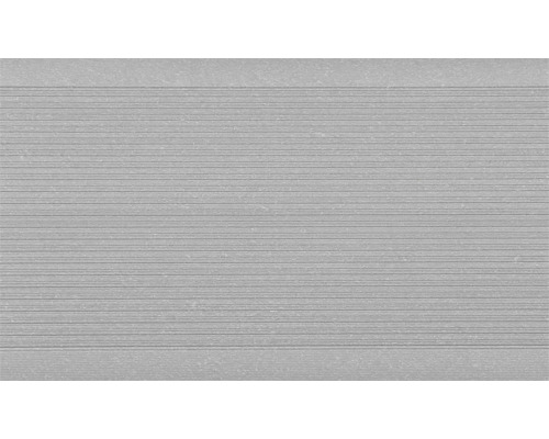 Graue Wandfliese mit horizontalem Linienmuster