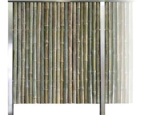 Sichtschutz Bambooline 3er Set inkl. Pfosten zum Einbetonieren 480 x 180 cm Bambus Sichtschutz mit Rahmen