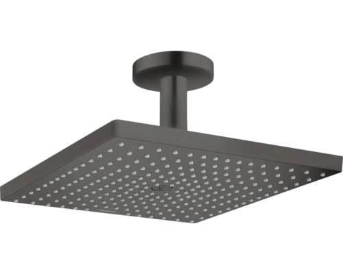 Kopfbrause Set hansgrohe Raindance E 300 1jet Eckig 30x30 cm brushed black chrom gebürstet Vierkopfbrause für Duschen