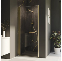 Duschkabine mit Duscharmatur in einem Badezimmer.