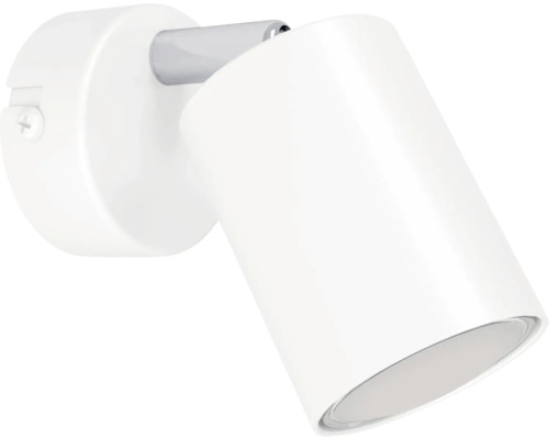 Weiße Wandleuchte mit verstellbarem Spot