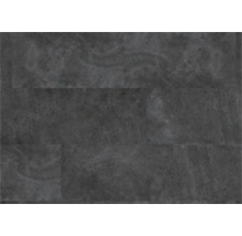 Dunkle Vinylbodenfliesen mit Steinmuster