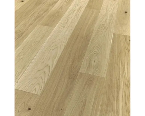 SKANDOR Echtholz-Parkett Eiche Landhausdiele Matt lackiert 2390 x 200 x 14 mm Holzfußboden aus Eiche