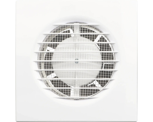 Quadratischer Wandventilator mit Schutzgitter