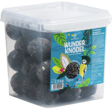 Eimer mit Wunderknödeln für Wildvögel und Klima, Nettogewicht 2,5 Kilogramm