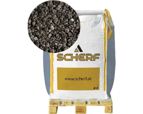 Zierkies Lavamulch 8-25 mm 800 kg Bigbag anthrazit Sack mit Substrat Lava