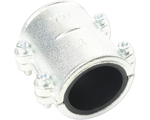 Rohrverbinder aus Metall mit Schrauben