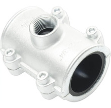 Abzweigschelle aus Metall mit Gewindeanschluss