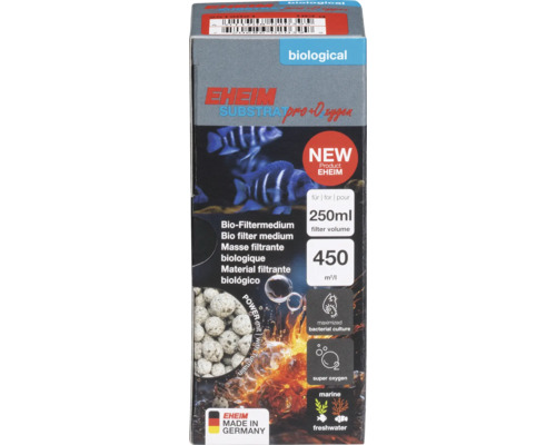 Filtersubstrat EHEIM SUBSTRATpro+ O₂xygen ca. 250 ml 183 g Eheim Substrat Pro Oxygen Bio Filtermedium mit 250ml Volumen