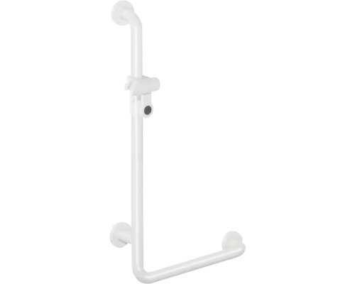 Winkelgriff Hewi 801 weiß glänzend mit Brausehalter