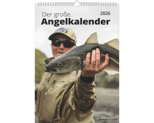 Wandkalender Angelkalender 2026 29,7x42 cm Der große Angelkalender 2026