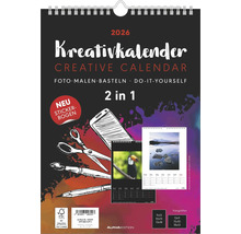 Kreativkalender für das Jahr 2026 mit dem Hinweis neuer Stickerbogen