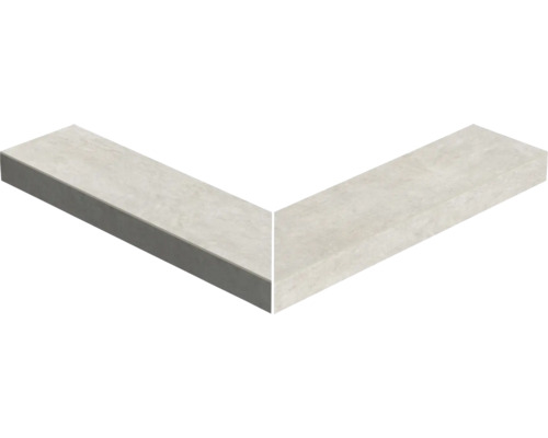FLAIRSTONE Poolumrandung Beckenrandstein Sand Aussen-Eckstück 90° beige 60 cm x 15 cm x 5 cm Betonbord