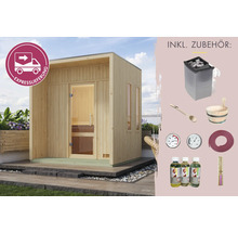 Gartensauna aus Holz mit Zubehör und Expresslieferung