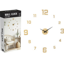 DIY Wanduhr aus hellem Holz, 16-teiliges Set