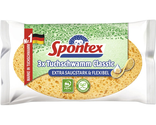 Spontex Classic Tuchschwamm 11x20 cm 3 Stück