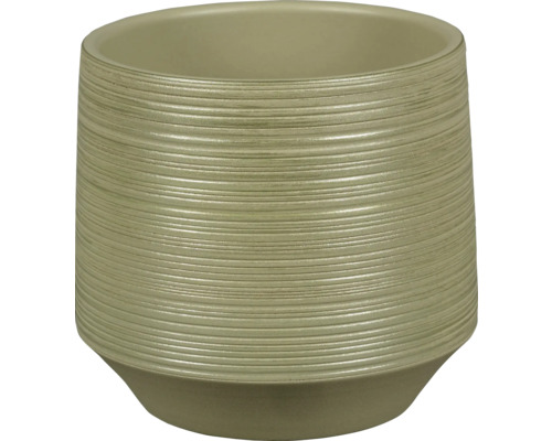 Keramik Blumentopf mit horizontalem Linienmuster