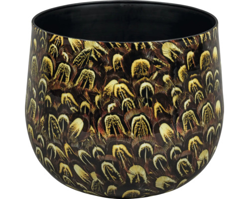 Blumentopf mit Federdesign