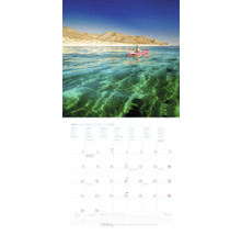 Kalenderblatt Juni mit Kajakfahrer auf dem Wasser