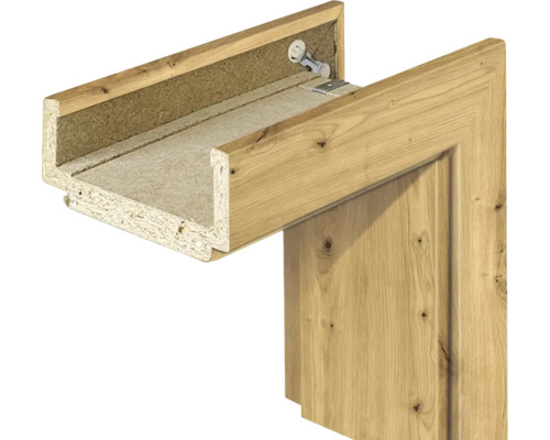 Detailansicht eines Türrahmens aus Holz