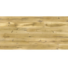 Holzboden aus Eiche mit Astlöchern und Rissen