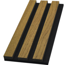 Akustikpaneel mit Holzlatten auf Filzträger