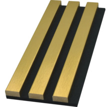 Akustikpaneel mit Holzlatten auf Filzträger