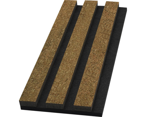 Schallabsorber aus Kork mit Filzträger