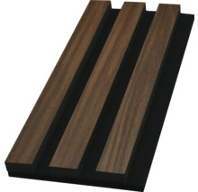 Akustikpaneel mit Holzlamellen auf Filzträger