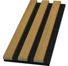 Akustikpaneel mit Holzlatten auf Filzträger