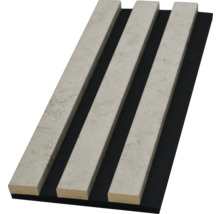 Akustikpaneel mit drei Holzlatten auf Filz