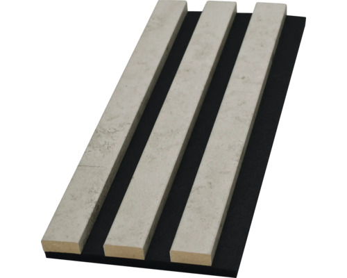 Akustikpaneel mit drei Holzlatten auf Filz