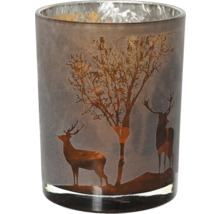 Teelichthalter mit Hirsch- und Baumdesign
