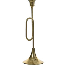 Goldener Kerzenständer mit ungewöhnlichem Design