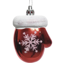 Weihnachtskugel in Form eines Handschuhs mit Schneeflockenmuster