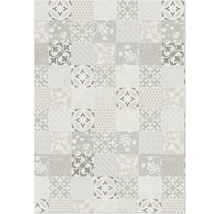 Fliesenmuster mit verschiedenen floralen und geometrischen Mustern