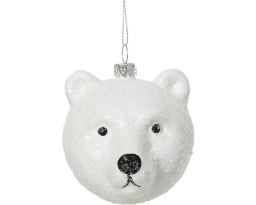 Dekohänger Bär aus Kunststoff bunt Weihnachtsbaumschmuck Eisbär zum Aufhängen