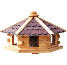 Vogelhaus aus Holz mit Dachpappe