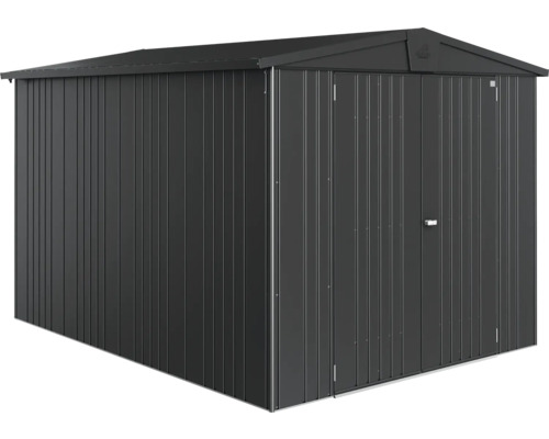 Metall Gerätehaus mit einem Satteldach für den Garten