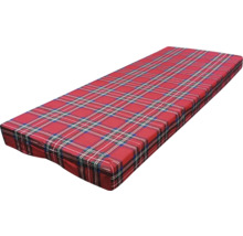 Sitzkissen 114 x 45 x 8 cm Baumwolle rot waschbar