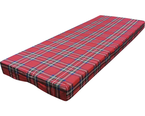 Sitzkissen 114 x 45 x 8 cm Baumwolle rot waschbar