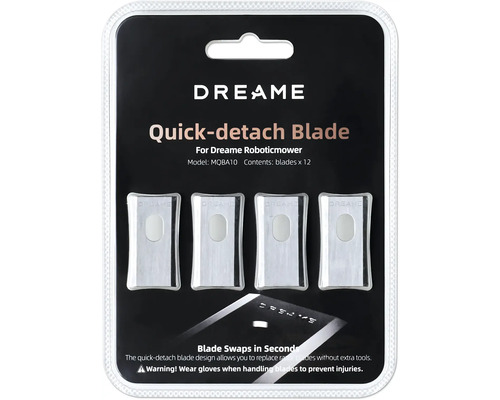 Dreame Mähroboter Ersatzklingen, 12 Stück, Schnellverschluss