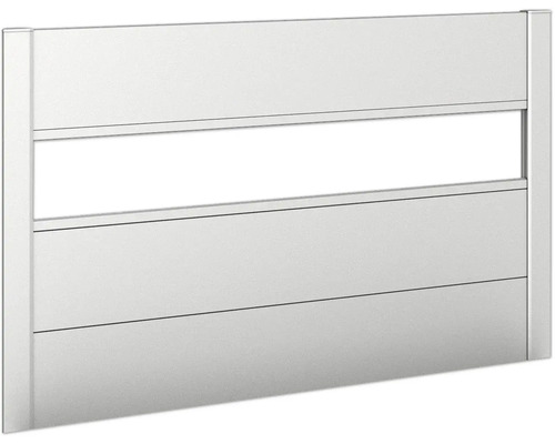 Sichtschutz Biohort für Belvedere 1 Stück mit Acryleinsatz Gr.150 silber-metallic Heizkörperverkleidung mit horizontalen Linien