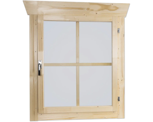 Holzfenster mit Fensterkreuz