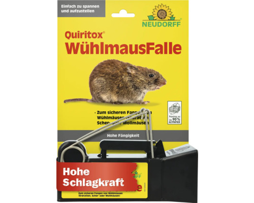 Quiritox Wühlmausfalle zur Bekämpfung von Wühlmäusen