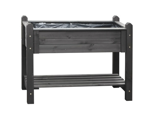 Hochbeet auf Stelzen promadino inkl. Folie 114 x 60 x 84,5 cm grau